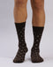 Men Cotton Blend Self Design Calf Length Socks (1 Pair)