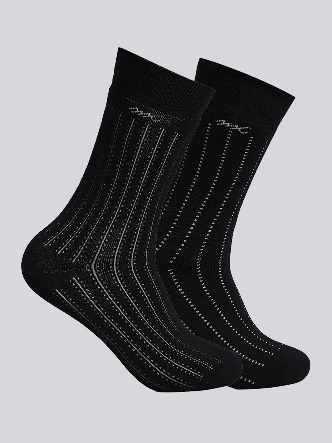 Men Wool blend Self Design Calf Length Socks (Pack of 2)