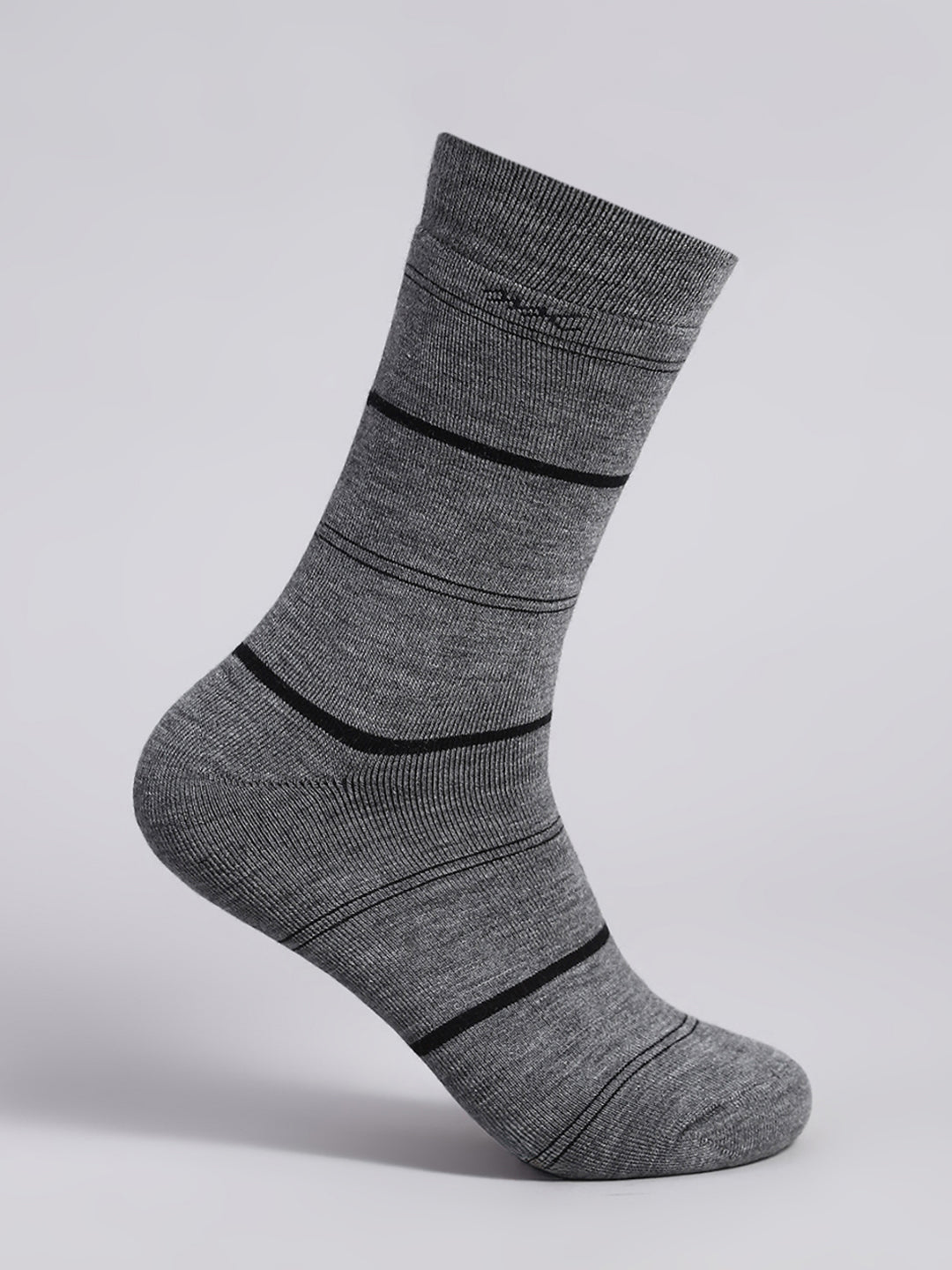 Men Wool blend Self Design Calf Length Socks (Pack of 2)