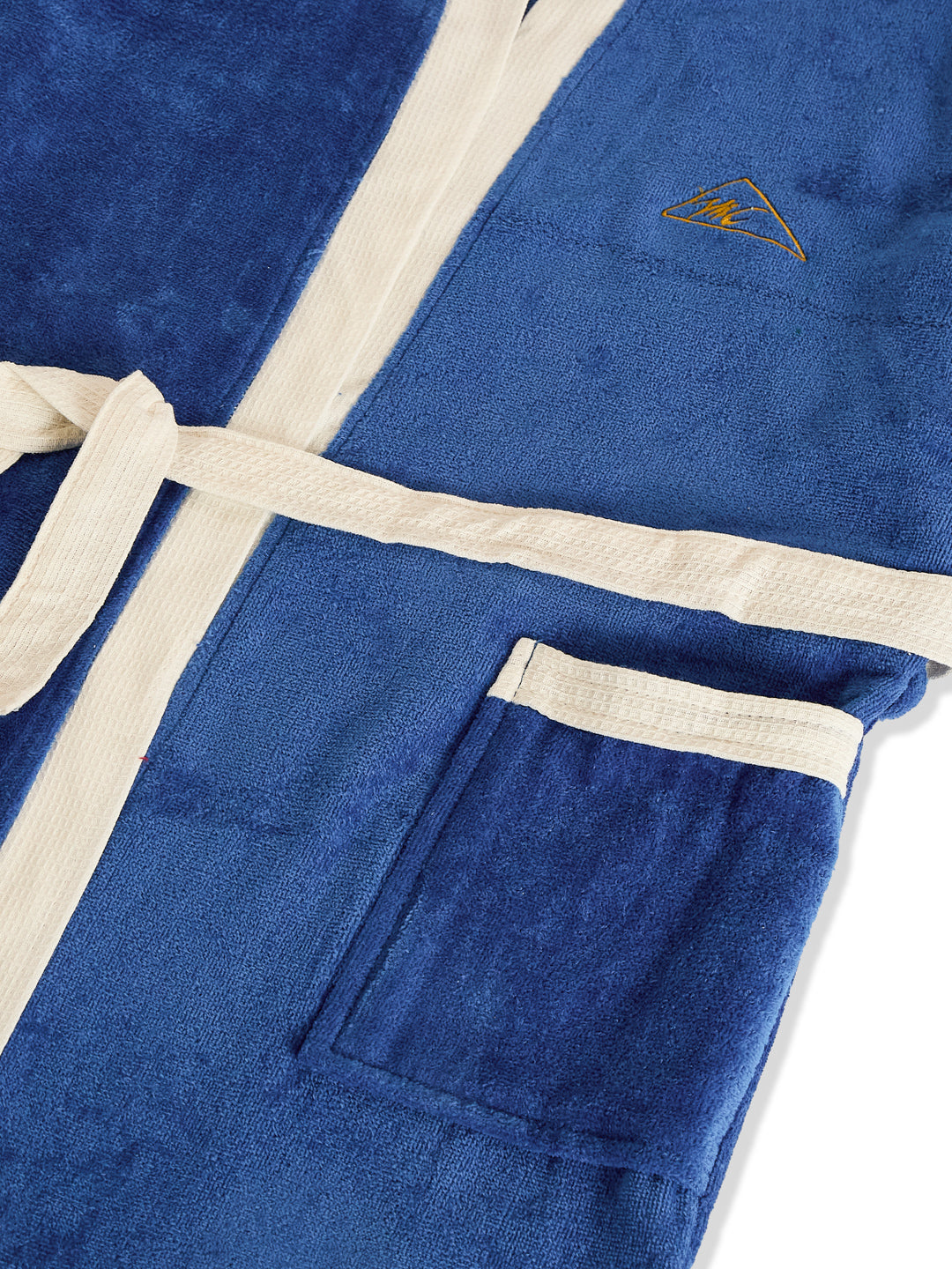Monte Carlo Unisex Knee Length Solid Cotton Bath Robe 380 GSM with Belt and Pockets
