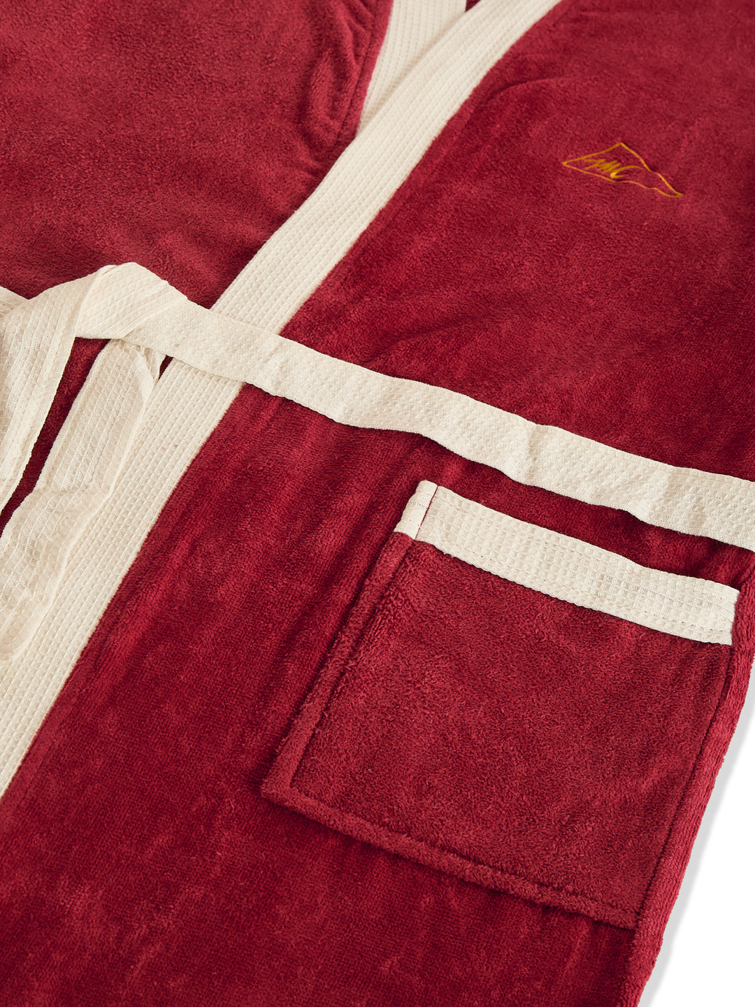 Monte Carlo Unisex Knee Length Solid Cotton Bath Robe 380 GSM with Belt and Pockets