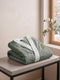 Monte Carlo Unisex Knee Length Solid Cotton Bath Robe 380 GSM with Belt and Pockets
