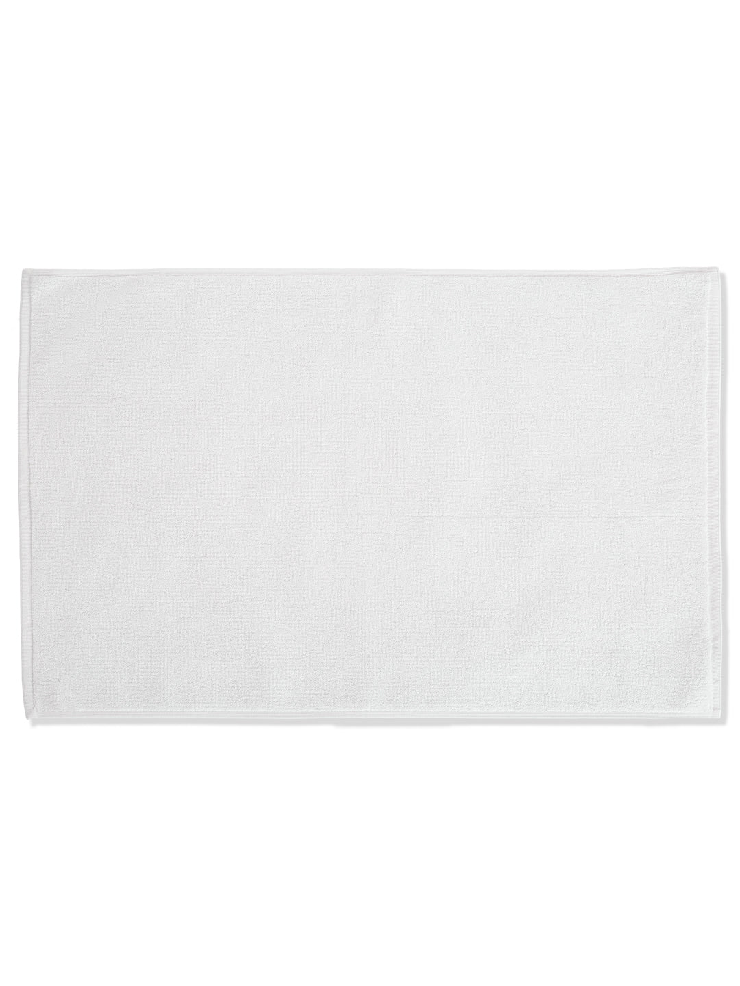 Monte Carlo White Solid Cotton 860 GSM Soft and Absorbent Anti-Skid Bath Mat (Pack of 2)