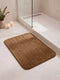 Monte Carlo Brown Solid Polyester 2000 GSM Soft and Absorbent Anti-Skid Bath Mat