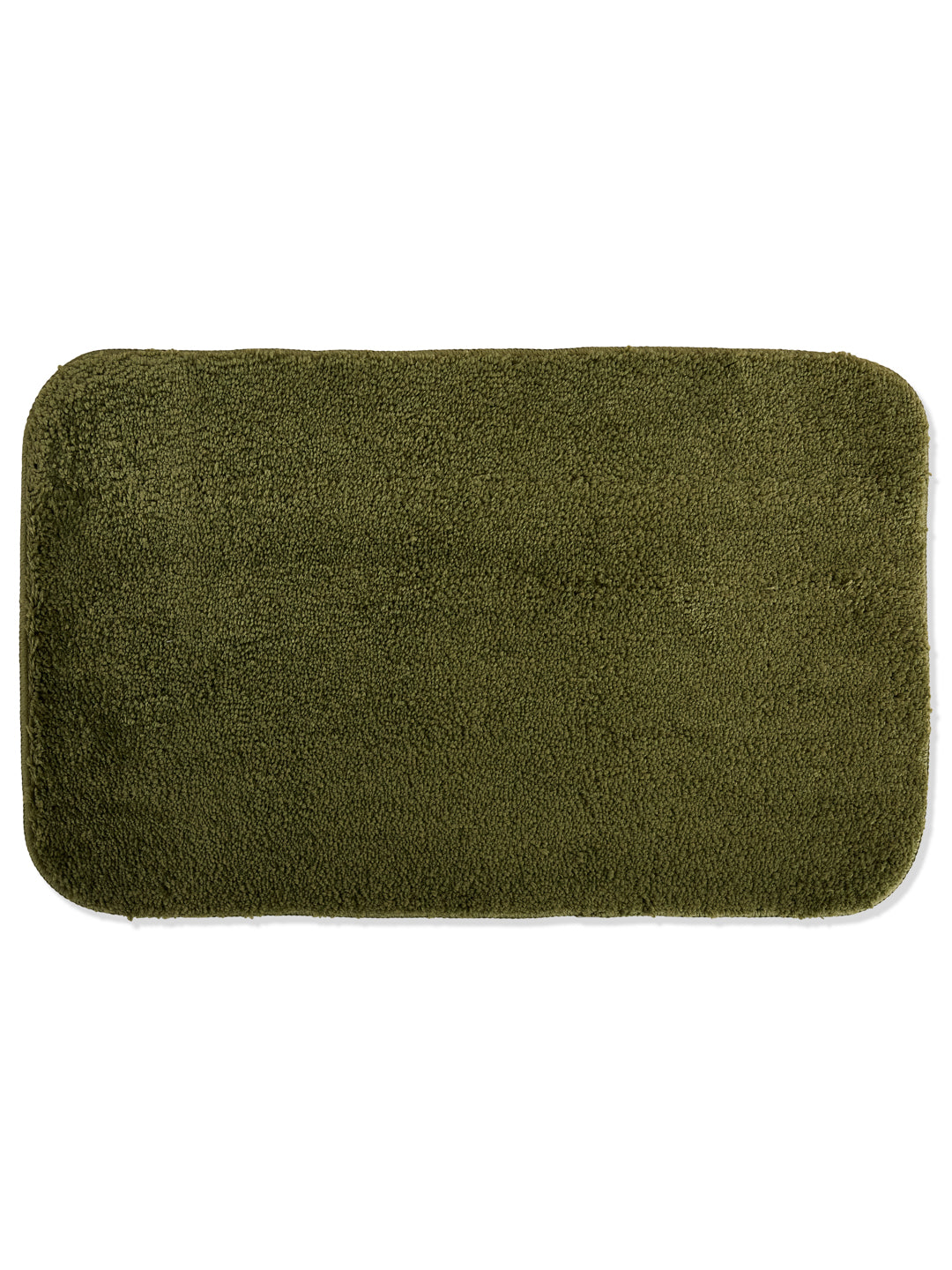 Monte Carlo Olive Solid Polyester 2000 GSM Soft and Absorbent Anti-Skid Bath Mat