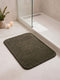 Monte Carlo Charcoal Solid Polyester 2000 GSM Soft and Absorbent Anti-Skid Bath Mat