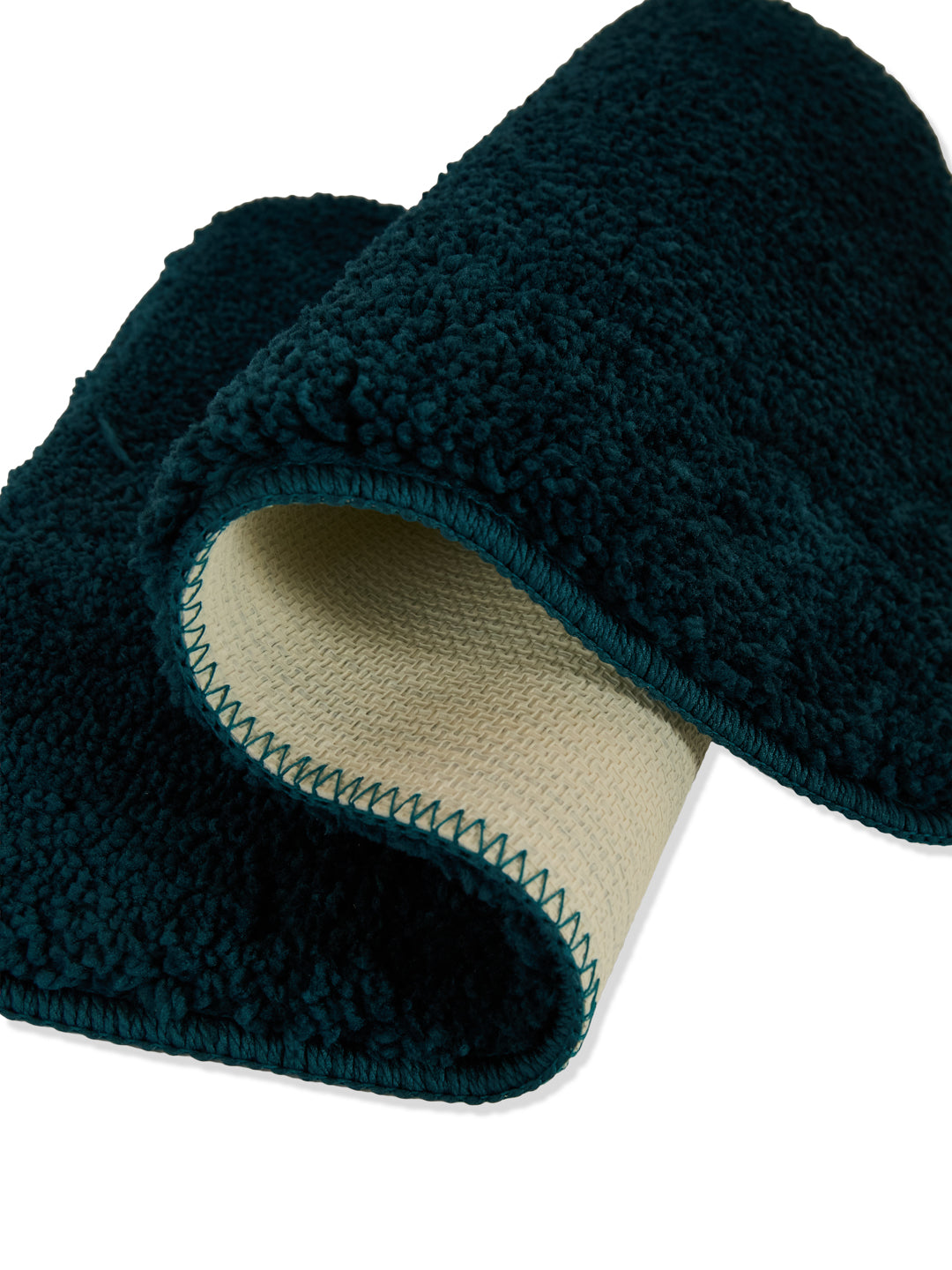 Monte Carlo Teal Blue Solid Polyester 2000 GSM Soft and Absorbent Anti-Skid Bath Mat