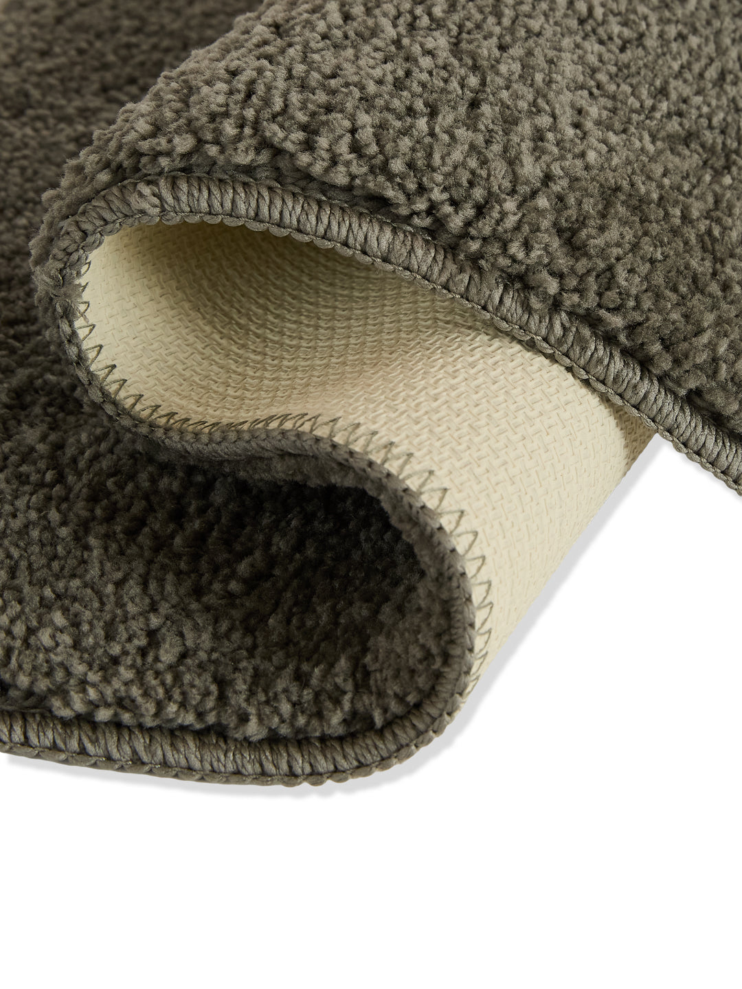 Monte Carlo Charcoal Solid Polyester 2000 GSM Soft and Absorbent Anti-Skid Bath Mat