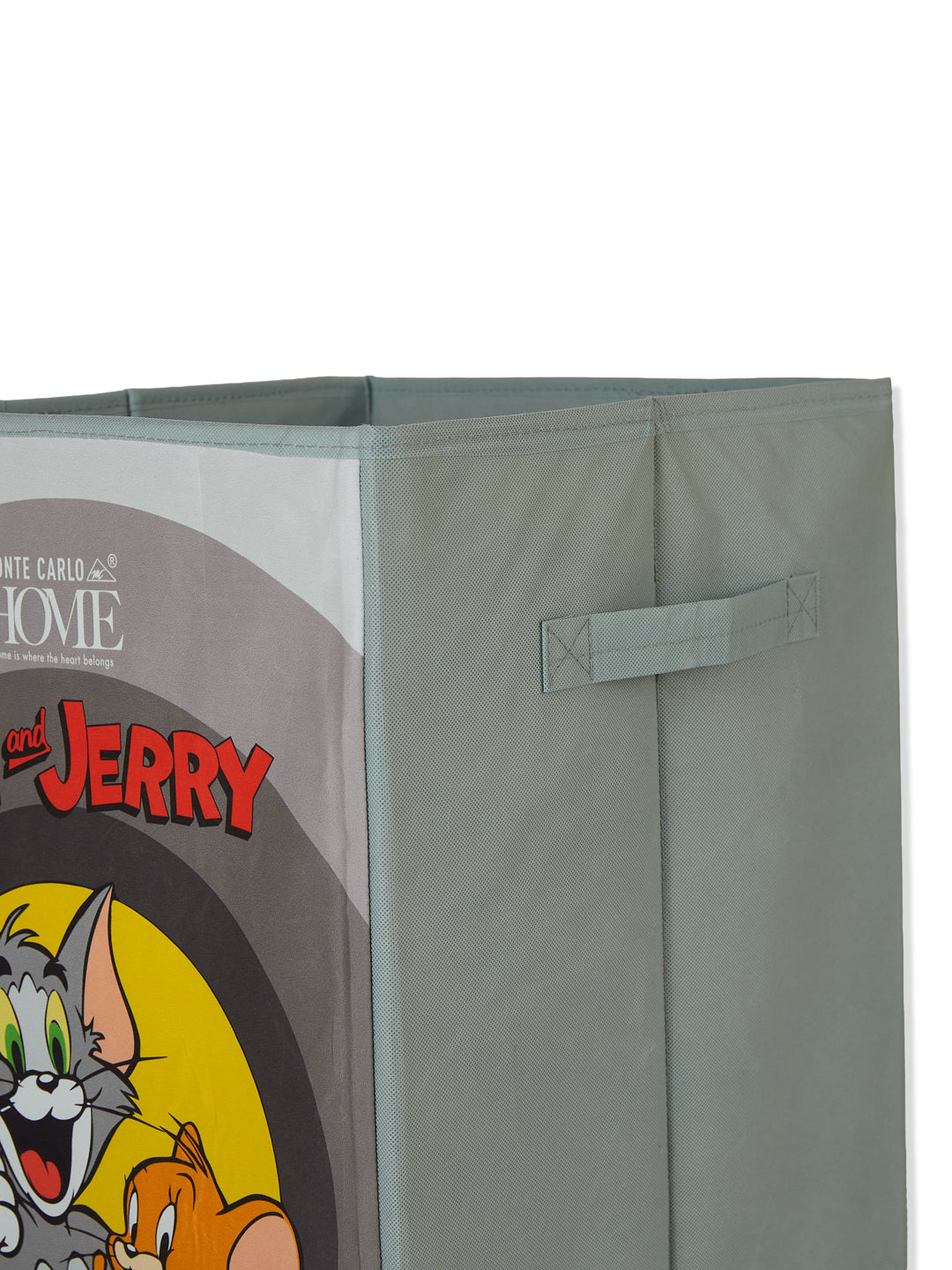 Monte Carlo Cartoon Print Polyester Foldable Laundry Storage Bag with Lid