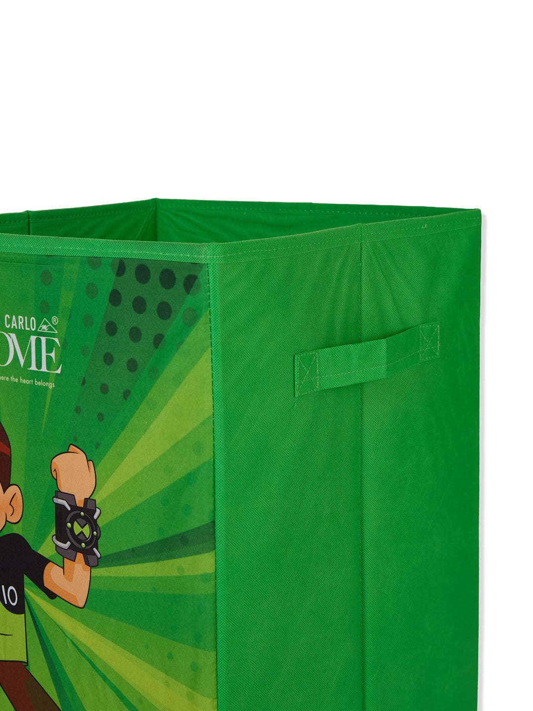 Monte Carlo Cartoon Print Polyester Foldable Laundry Storage Bag with Lid