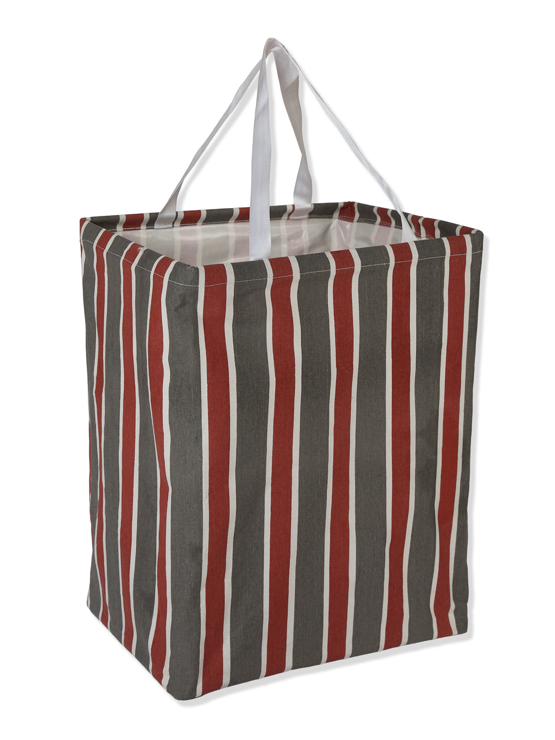 Monte Carlo Stripe Cotton Laundry Storage Bag with Handles