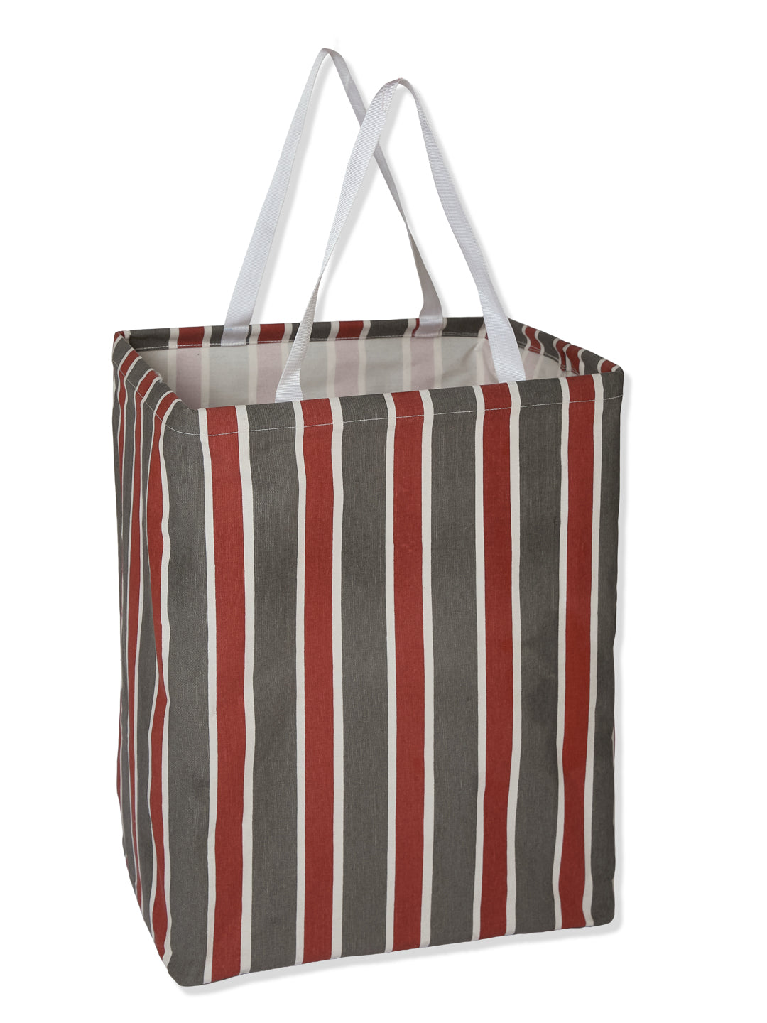 Monte Carlo Stripe Cotton Laundry Storage Bag with Handles