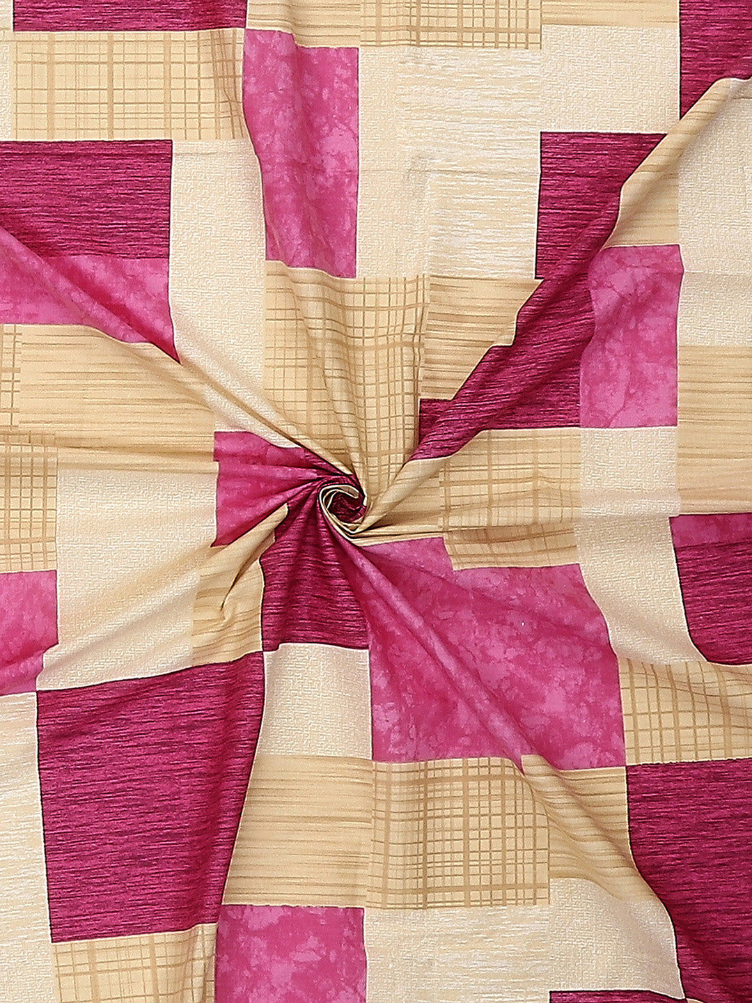 140TC Pure Cotton Queen Bedsheet with 2 Pillow Covers