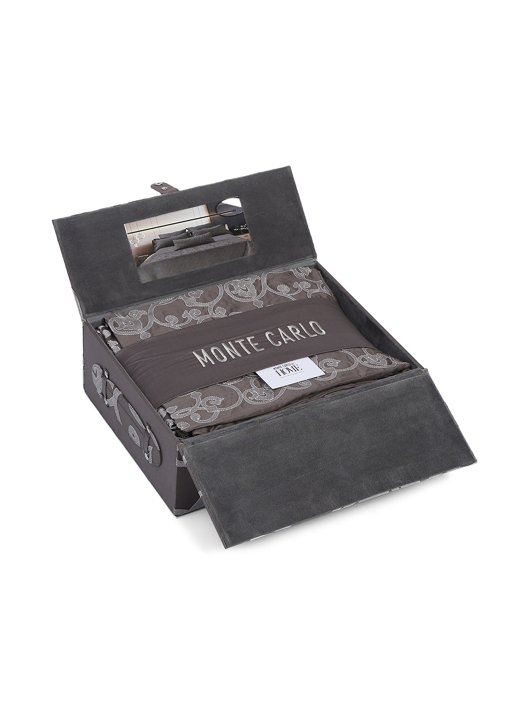 400 TC Cotton King Size Luxury 10 Pc Bedding Set (Matrix)