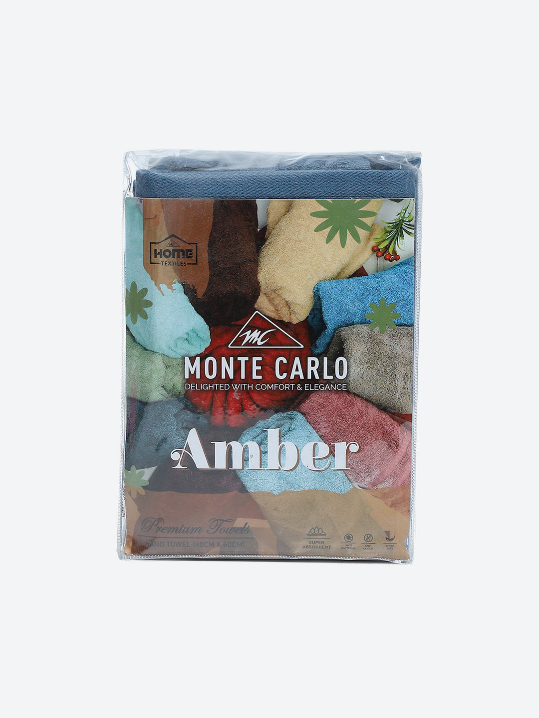 Navy Blue Cotton 525 GSM Hand Towels (Pack of 2)