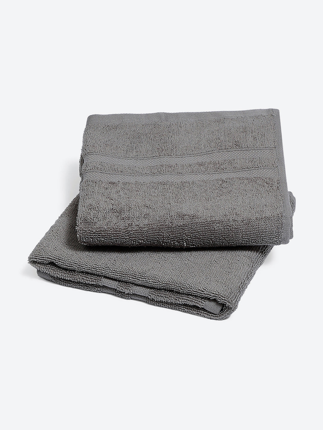 Purple Cotton 525 GSM Hand Towels (Pack of 2)