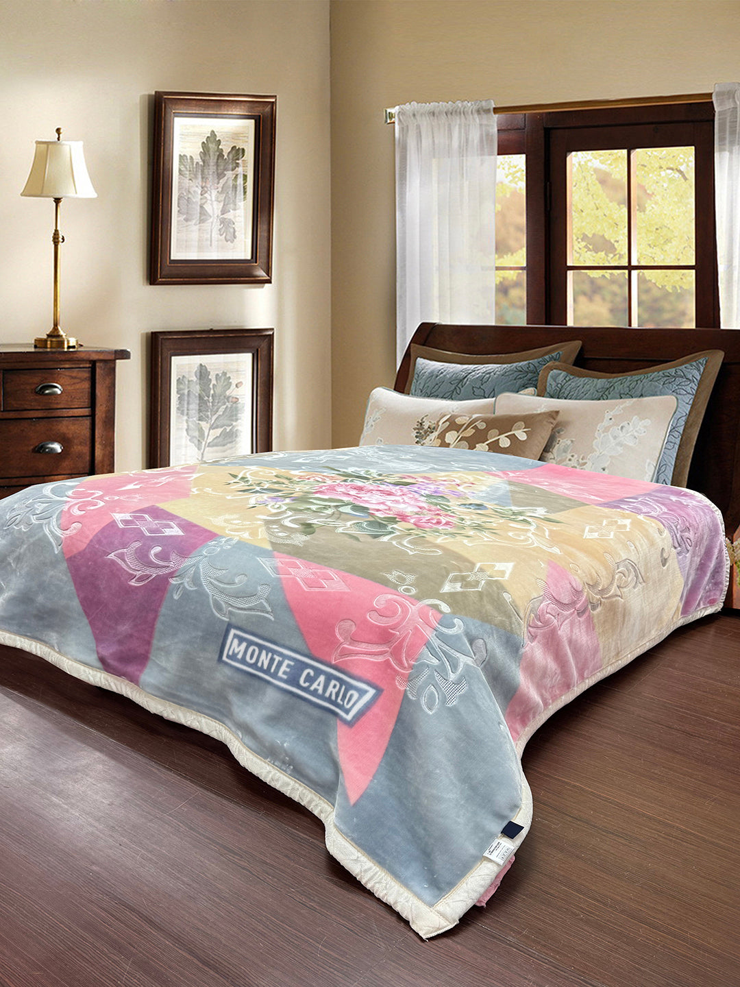 Monte Carlo Printed Double Bed 2 Ply Mink Blanket