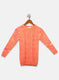 Oswal Orange Girls Top