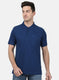 Mens Blue Plain T-Shirt