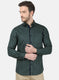 Mens Green Stripe Shirt