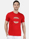 Mens Red Printed T-Shirt