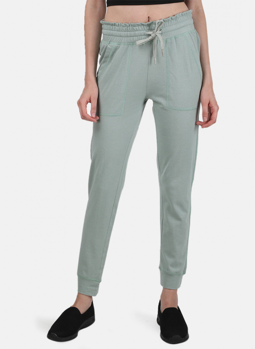 Womens Light Green Jaquard Lower