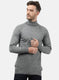 Men Grey Solid Pullover