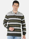 Men Grey Stripe T-Shirt