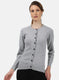 Women Grey Solid Cardigan