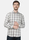 Mens Beige Check Shirt