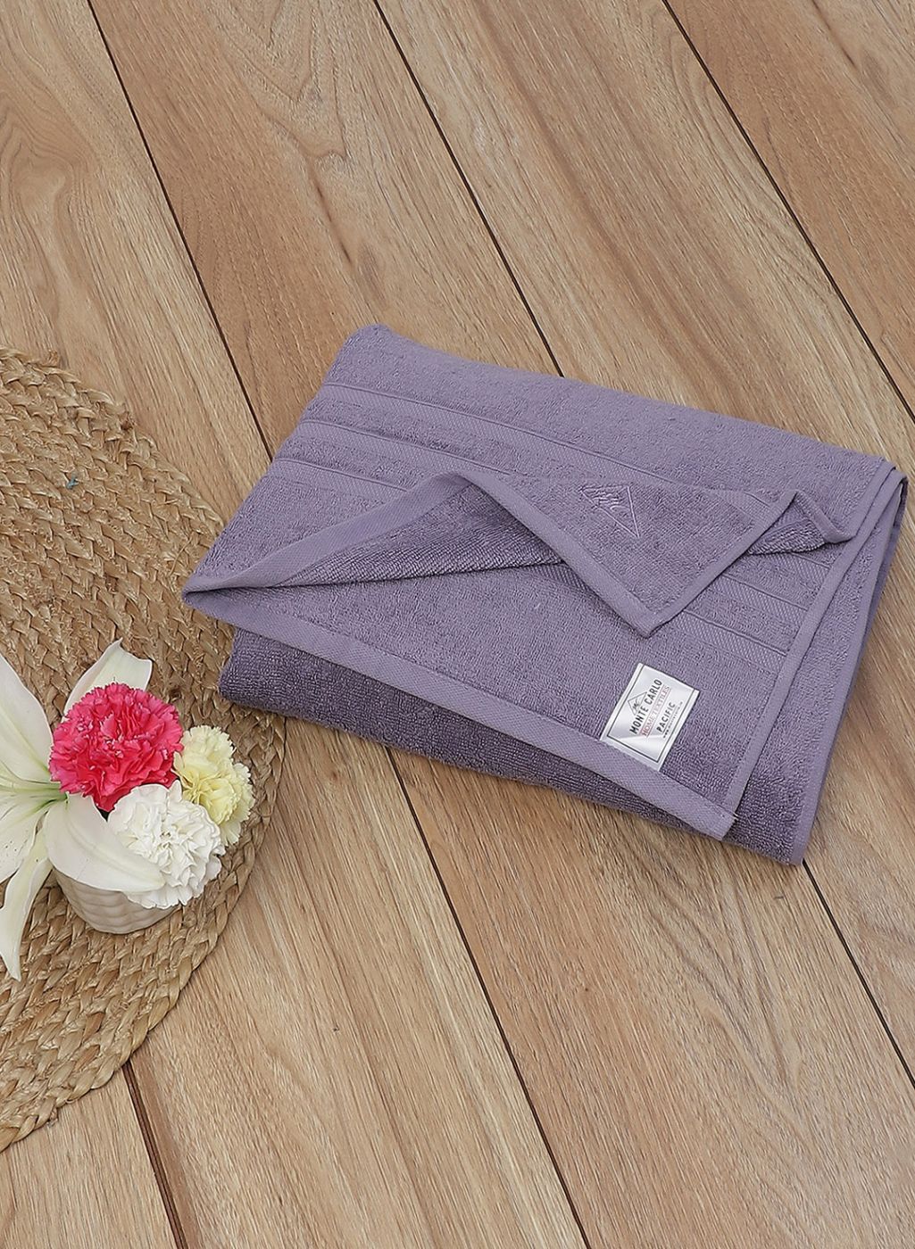 Purple Cotton 525 GSM Bath Towel