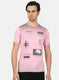 Men Pink Printed T-Shirts