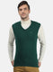 Men Green Solid Sweater