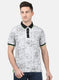 Mens Grey Printed T-Shirt