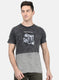 Mens Black Printed T-Shirt