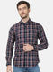 Mens NAvy Blue Check Shirt