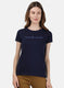 Womens Bluish Purple Printed Top