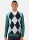 Men Green Solid Pullover