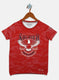 Boys Red Printed T-Shirt