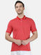 Mens Red Jaquard T-Shirt