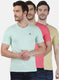 Mens Multi Color Plain T-Shirt