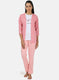 Womens Peach Printed Combo Set
