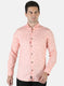 Men Peach Printed Shirt