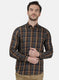 Mens Brown Check Shirt