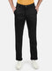Men Black Plain Trousers
