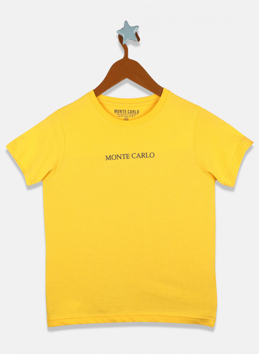 Boys Mustard Plain T-Shirt
