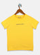 Boys Mustard Plain T-Shirt