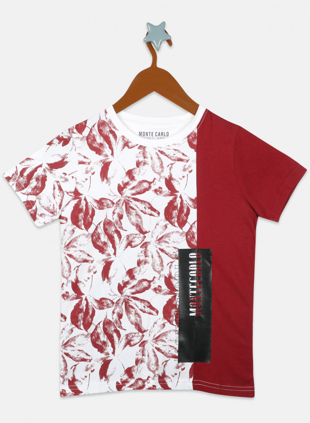 Boys Red Printed T-Shirts