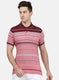 Mens Maroon Stripe T-Shirt