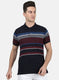 Mens NAvy Blue Stripe T-Shirt